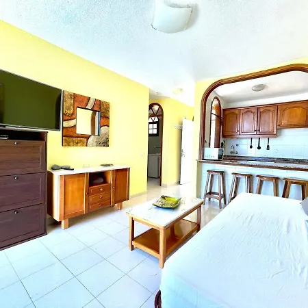 Apartamento Con Estupenda Piscina, Wifi En Tenerife Sur